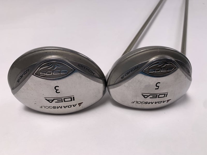 Adams Idea A3 OS 3 & 5 Fairway Wood Set 15* 18* Grafalloy Idea Womens Regular LH
