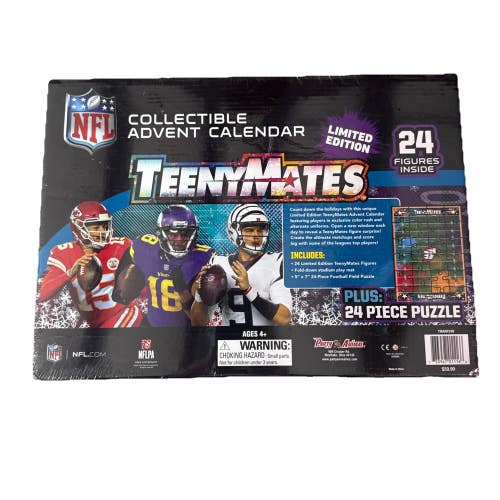 NEW Limited Edition 2024 NFL TeenyMates Advent Calendar 24 Figures Color Rush!