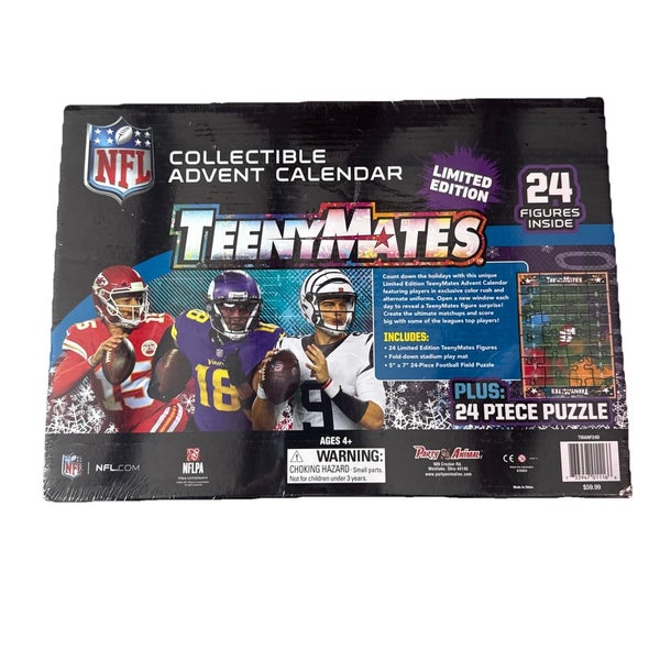 NEW Limited Edition 2024 NFL TeenyMates Advent Calendar 24 Figures Color Rush!