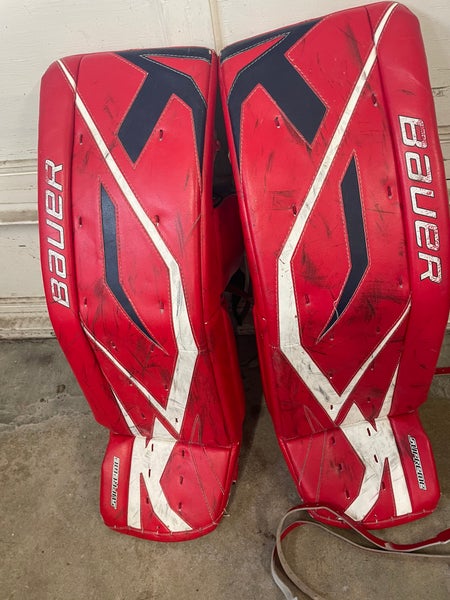 Tomas Vokoun 37+1 Bauer Supreme One100 Goalie Leg Pads Pro Stock (Used)