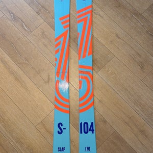 Women's 2023 170 cm Powder SLAP 104 Lady Skis Without Bindings (New)