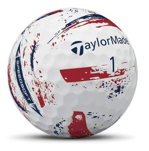 Taylor Made SpeedSoft Ink Golf Balls (USA, 3pk) 1 Sleeve 2025 NEW