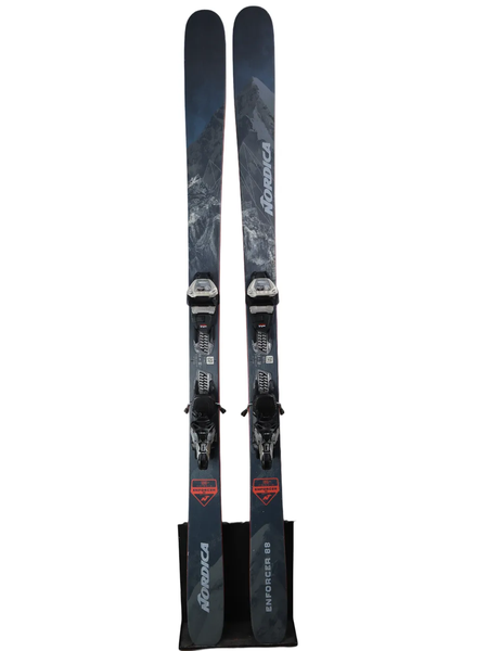 USED Nordica Enforcer 88 Skis 186cm with Marker Griffon 13 Bindings