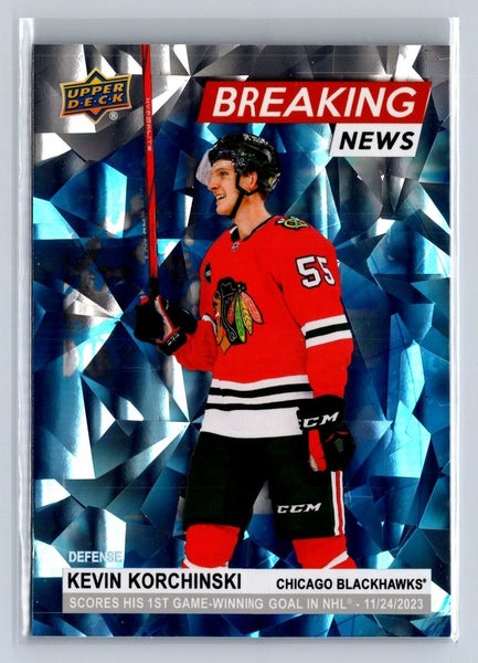 Kevin Korchinski Blackhawks 24-25 Upper Deck Series 1 Breaking News Insert BN-17