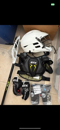Starter Kit (Used) lacrosse equipment youth . Meets nocsae