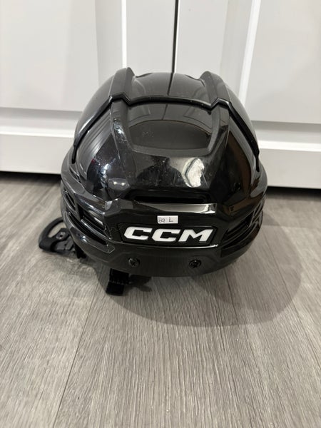Large Black CCM Tacks 910 Helmet Pro Stock (Used)