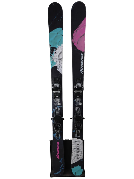 USED 2025 Nordica Unleashed 98 Skis 162cm with Marker Griffon TCX 13 Bindings