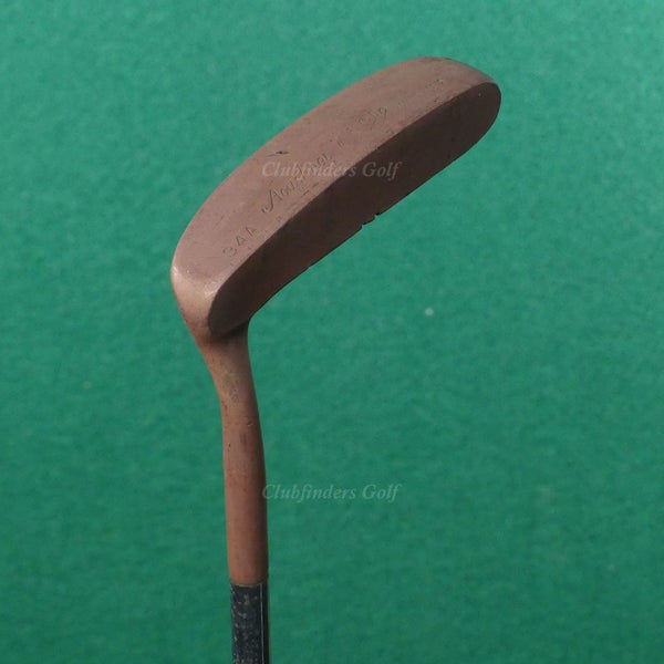 VINTAGE Acushnet Bulls Eye Heel-Shafted Flange 34A 33" Putter Golf Club
