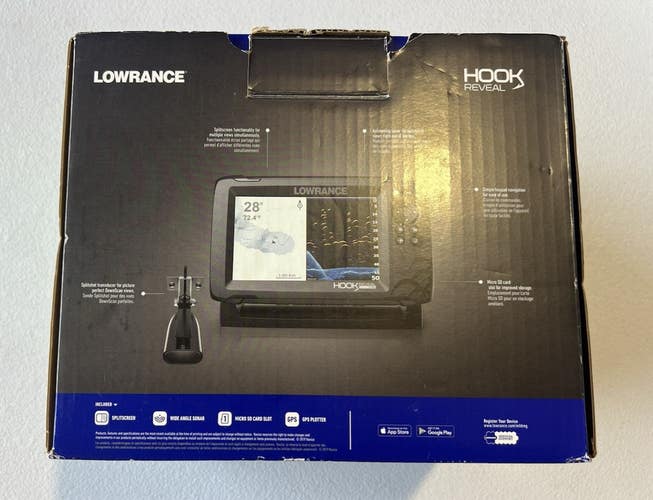 Lowrance Hook Reveal 7X SplitShot with Chirp, DownScan & GPS Plotter