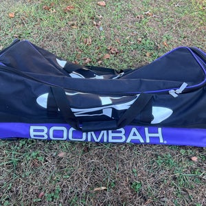 Boombah Brute Rolling Bat/Catchers Bag Purple and Black  (Used)