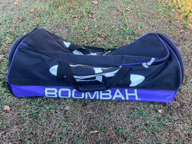 Boombah Brute Rolling Bat/Catchers Bag Purple and Black  (Used)