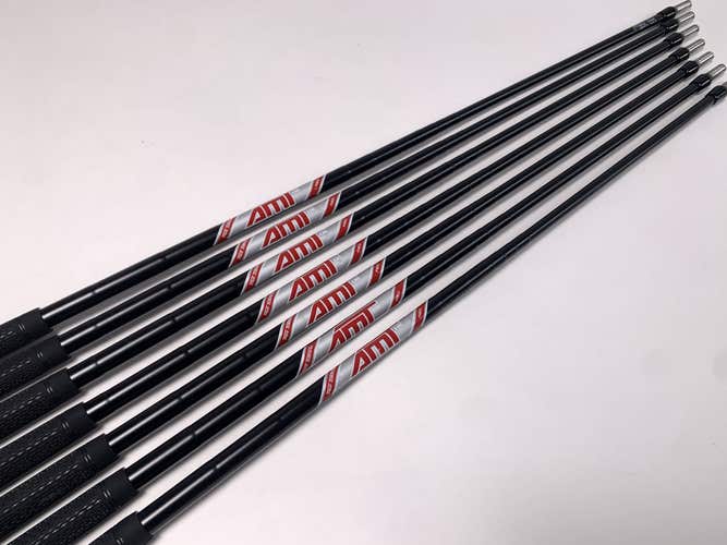 True Temper AMT Red R300 Regular Steel Set Of 7 Shafts  34.25''-36.50''- 0.355