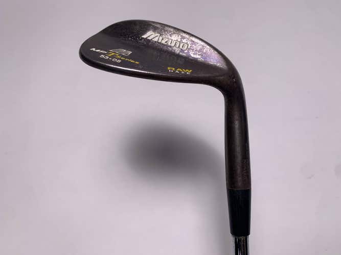 Mizuno MP T Series Black Nickel Raw 2008 Sand Wedge SW 53* DG Steel Mens RH