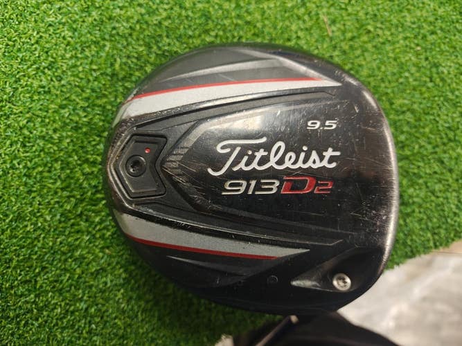 Titleist 913D2 9.5 Degree Driver Stiff Flex Diamana 62 Graphite