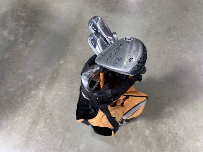 U.S. Kids WT-20 Orange 51-35 Club Set 3W 6 & 8 PW Putter 51" Junior RH +Bag