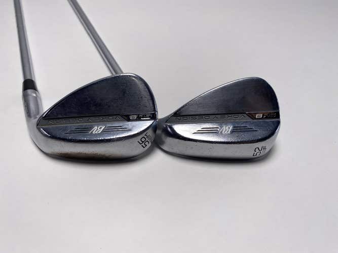 Titleist Vokey SM8 Tour Chrome Wedge Set 52* 8 | 56* 8 Wedge Steel Mens RH