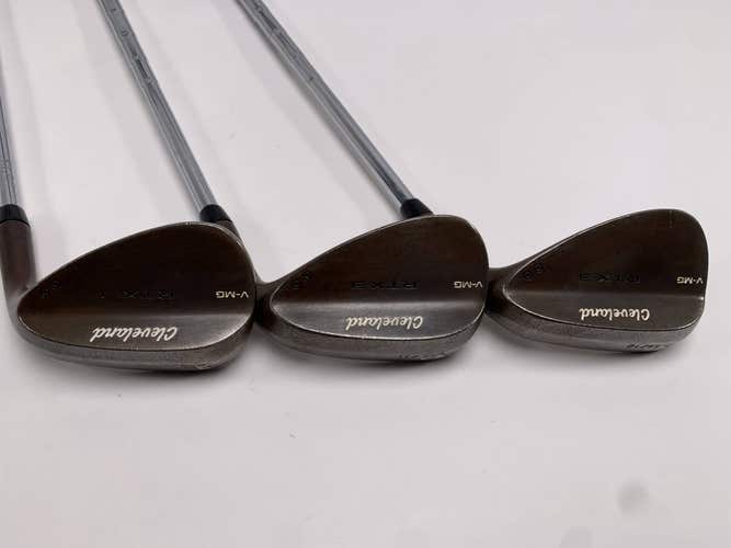 Cleveland RTX 3 Tour Raw Wedge Set 50* 10 | 54* 11 | 58* KBS 610 Mens RH