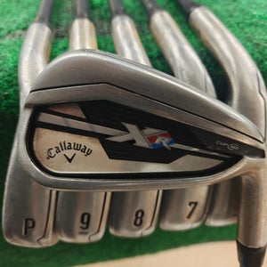 Callaway XR Golf Iron Set 5-PW Stiff Flex Graphite Shaft Project X 6.0