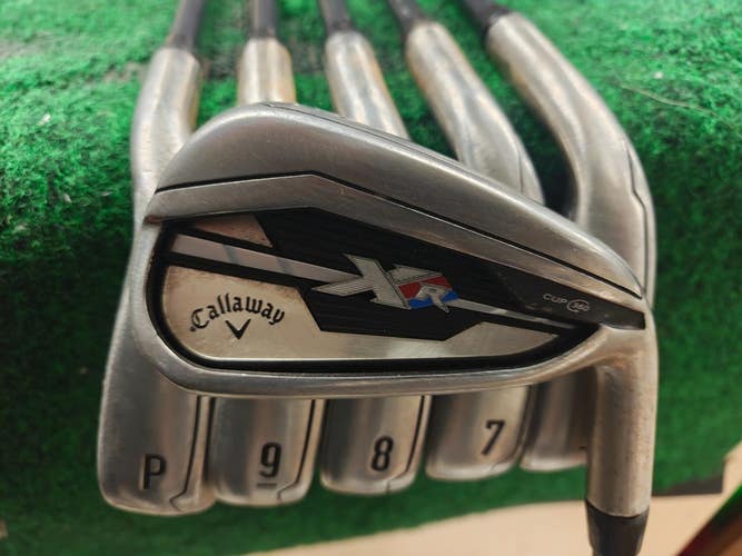 Callaway XR Golf Iron Set 5-PW Stiff Flex Graphite Shaft Project X 6.0