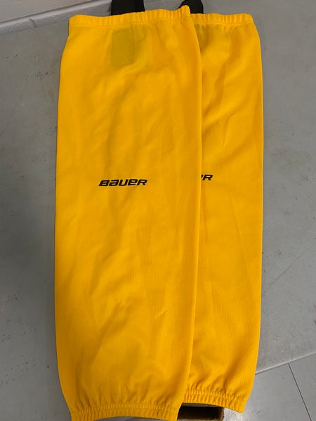 NEW Bauer L/XL Yellow hockey Socks
