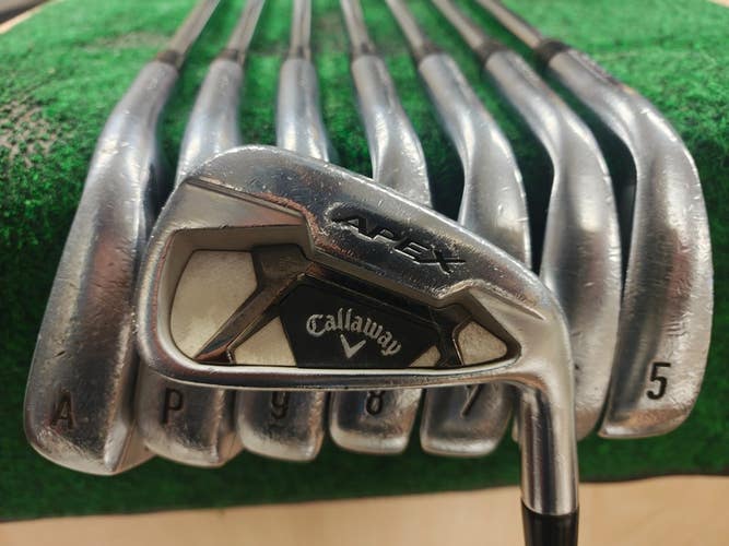 Callaway Apex 21 Golf Iron Set 5-PW Regular Flex Steel Shaft Elevate 95