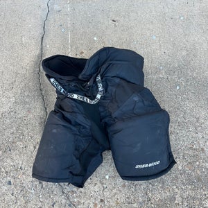 Black Senior Medium Sher-Wood T90 Hockey Pants (Used)