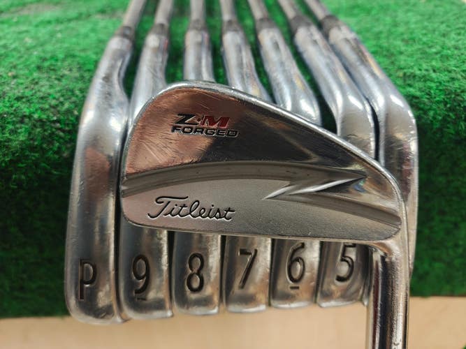 Titleist ZM Forged Golf Iron Set 3-PW Stiff Flex Steel Shaft Project X 6.0