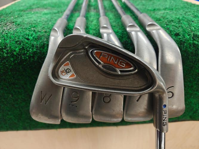 Ping G10 Blue Dot Golf Iron Set 5-PW Regular Flex Steel Shaft AWT Matching #