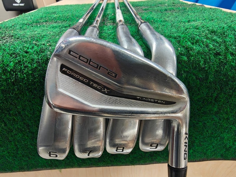 Cobra Forged Tech X Golf Iron Set 5-9 Regular Flex Steel Shaft KBS tour lite