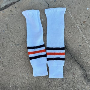 White Senior CCM Socks (Used)