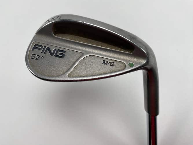 Ping MB Gap Wedge GW 52* Black Dot Wedge Steel Mens RH Midsize Grip