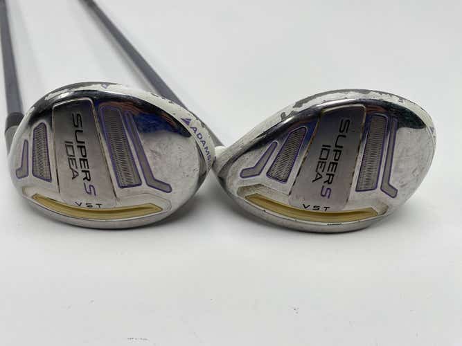 Adams Idea Super S 4 & 5 Hybrid Set 22* 25* Matrix Kujoh Ladies Graphite RH