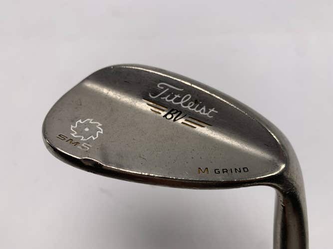 Titleist Vokey SM5 Gold Nickel Lob Wedge LW 58* 8 Bounce M-Grind Wedge Mens RH