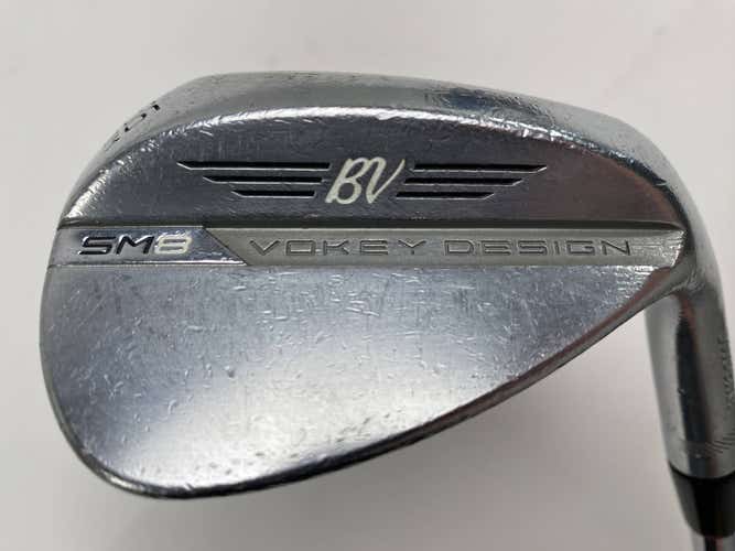 Titleist Vokey SM8 Tour Chrome Wedge 56* 8 Bounce Wedge Steel Mens RH