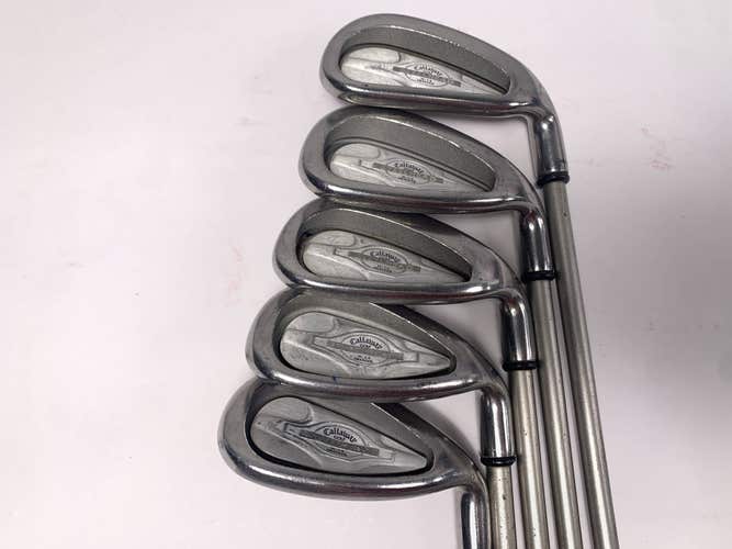 Callaway X-14 Iron Set 7-PW+SW Steelhead X-14 Gems Regular Graphite Womens RH