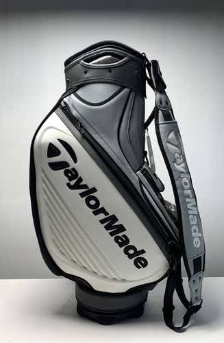 TaylorMade TM19 Tour Staff Bag White 6-Way Divide Single Strap Golf Bag