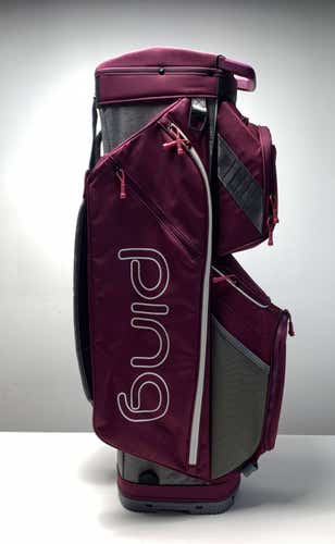 PING G Le Traverse Cart Bag Purple 14-Way Divide Single Strap Women's Golf Bag