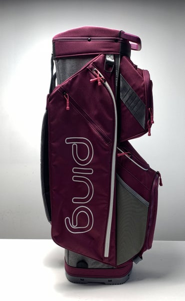 PING G Le Traverse Cart Bag Purple 14-Way Divide Single Strap Women's Golf Bag