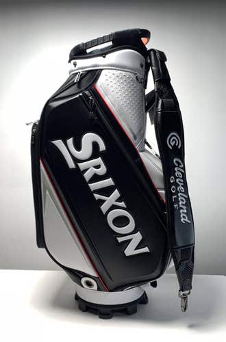 Srixon 2025 Tour Staff Bag Black 5-Way Divide Single Strap Golf Bag NEW