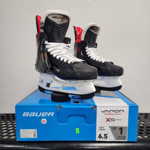 Bauer Vapor X5 Pro Hockey Skates - Size 6.5 (New) - steel sold separately