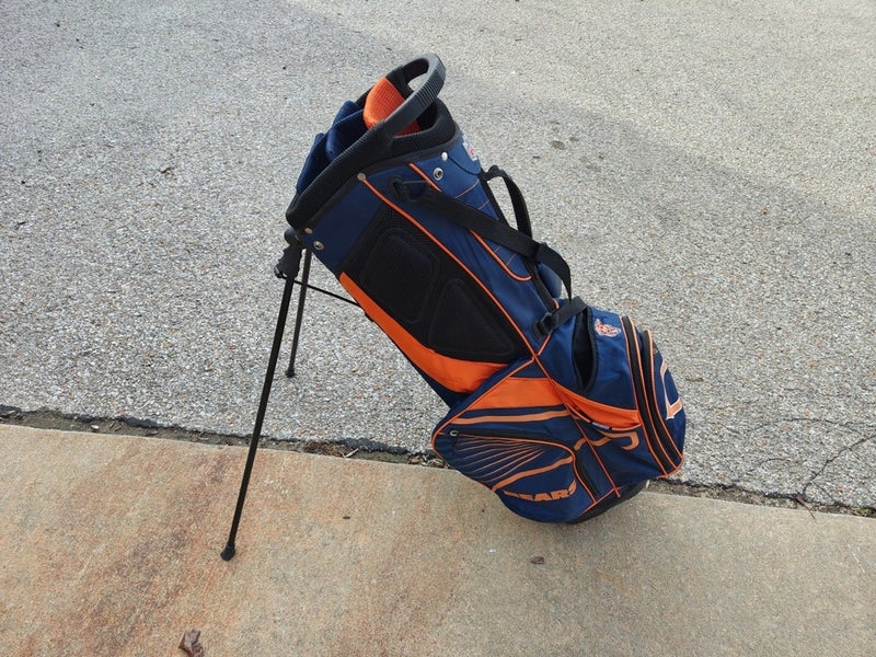 Chicago Bears Dual Strap 6 Divider Golf Stand Bag Blue/Orange