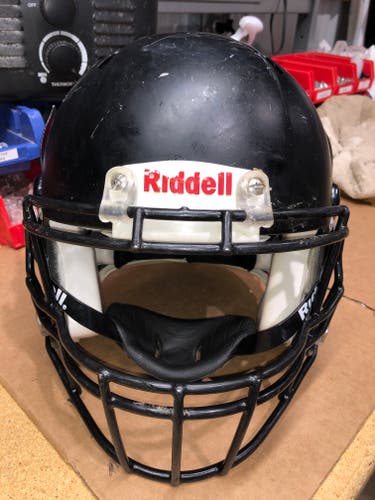USED RIDDELL SPEED ADULT HELMET - LARGE - FLAT BLACK - REJECT