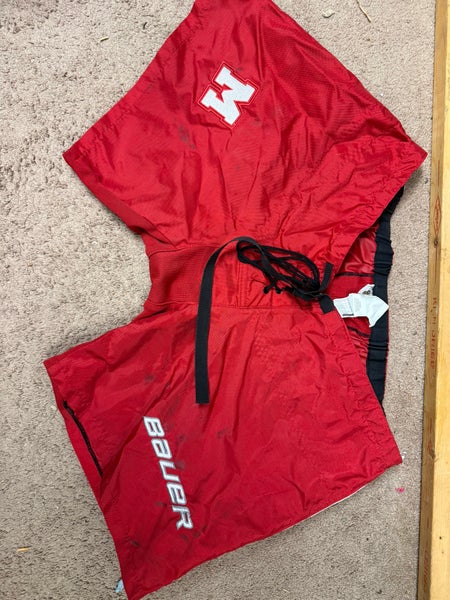 Red Large Bauer Team Pant Shell (Used)