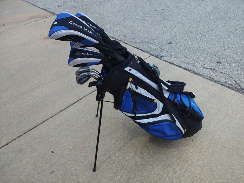 Powerbilt Grand Slam 13 Piece Regular Flex Complete Golf Set with Stand Bag