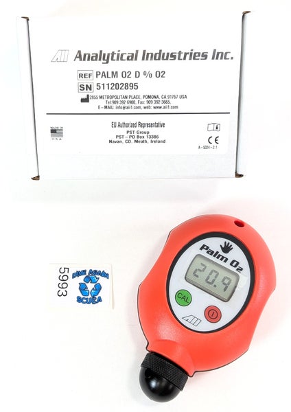 Analytical Industries Palm O2 Remote Handheld Oxygen / Nitrox Analyzer 0-100% O2