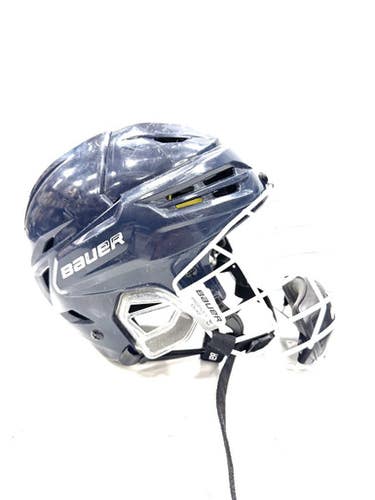 Used Bauer RE AKT 95 NOT CERTIFIED Helmet Cage Combo Navy Blue SM 11860-S000301472