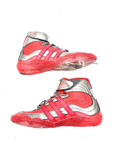 Used Adidas Wrestling Shoes Red Senior 8.5 11860-S000301464