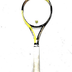 Used Wilson PRO OPEN BLX Adult Racquetball Racquet Black And Yellow 4 3/8" 11860-S000301463