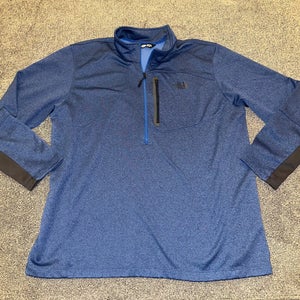 The North Face Blue 1/4 zip pullover