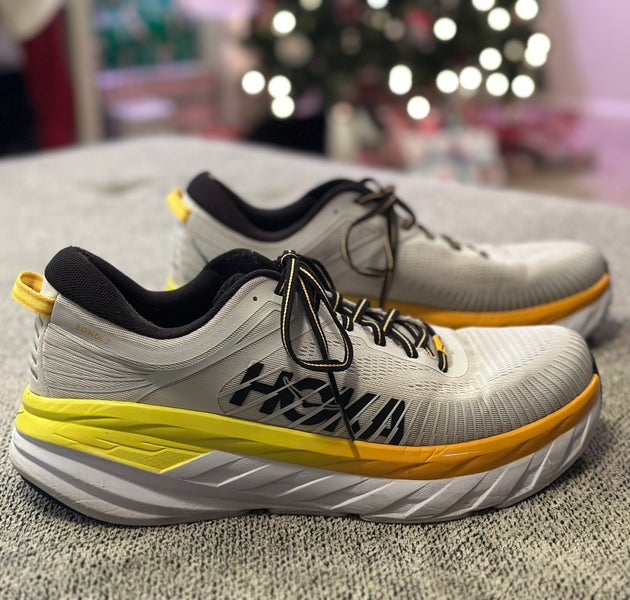 Hoka One One Bondi 7 Nimbus Cloud Radiant Running Shoes 1110518-NCRY. Mens size 11